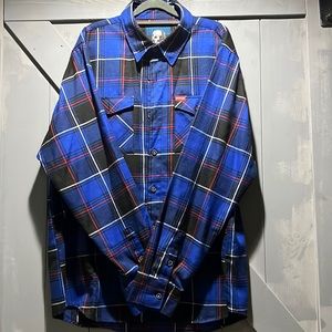 Dixxon flannel Camp Crystal Lake Friday the 13th series mens XL never worn